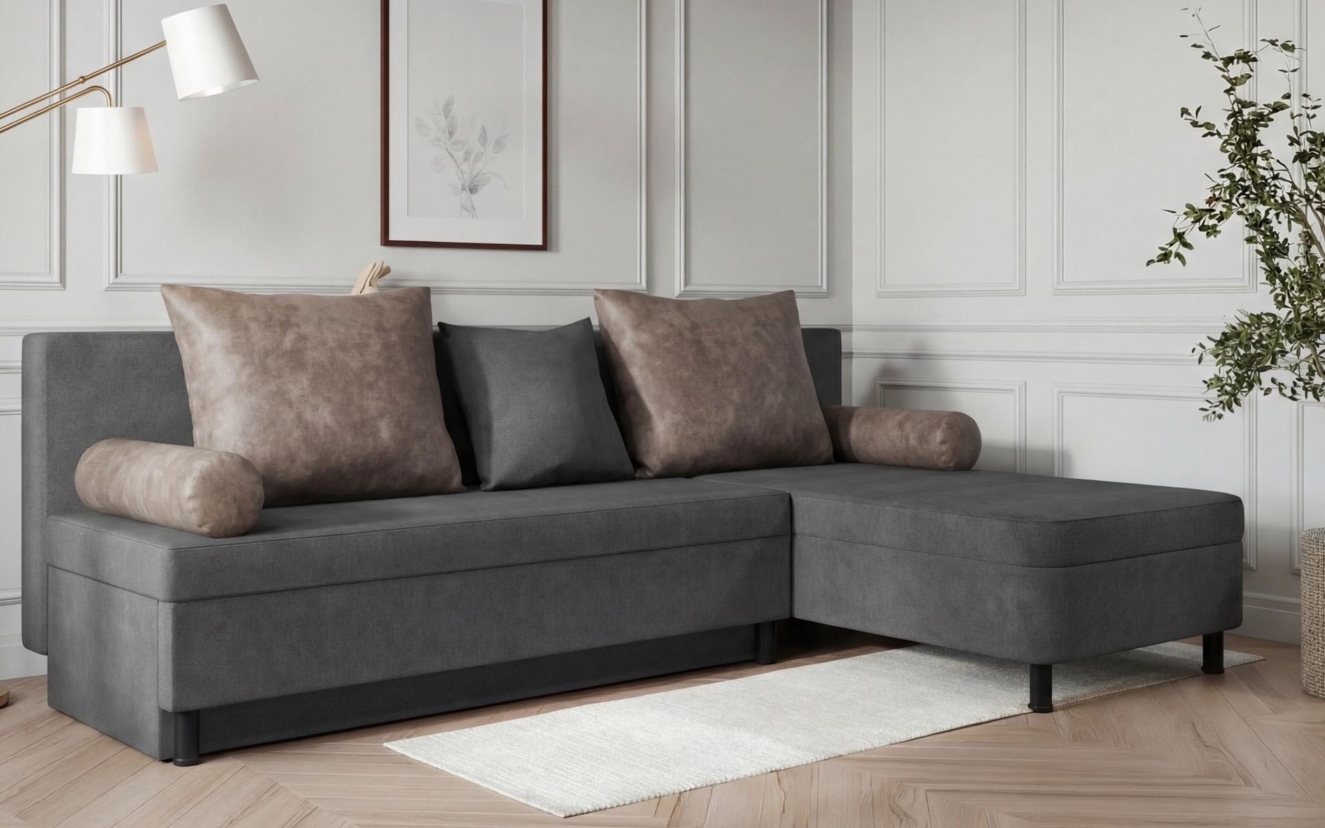 Coltar extensibil Delano Prime, gri + maro  3